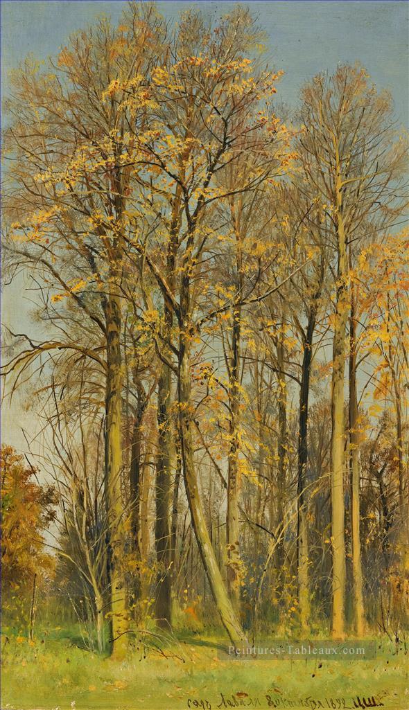 ROWAN TREES IN AUTUMN paysage classique Ivan Ivanovitch Peintures à l'huile